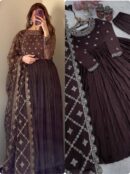 Fancy Gown,Dupatta & Bottom Set