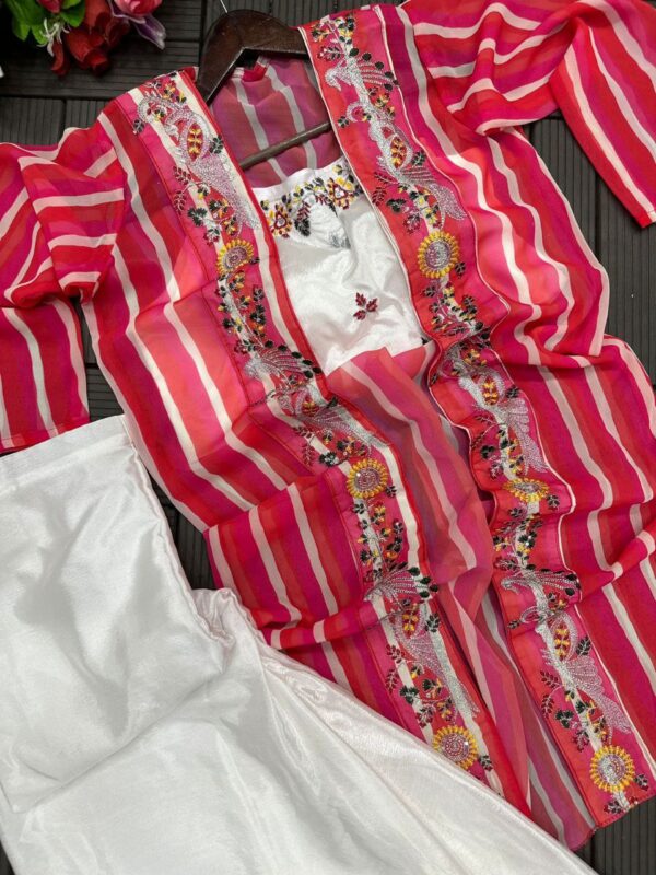New Super Trending Party Wear Shrug And Plazzo - Image 3