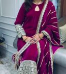 ĐĚSIGNER PARTY WEAR TOP AND  PANT WITH FANCY DUPPATA