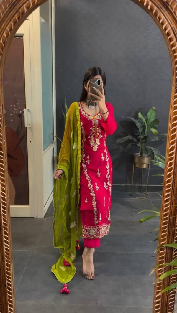 Party Wear Look Top-Dupatta and Fully Stiched Bottom