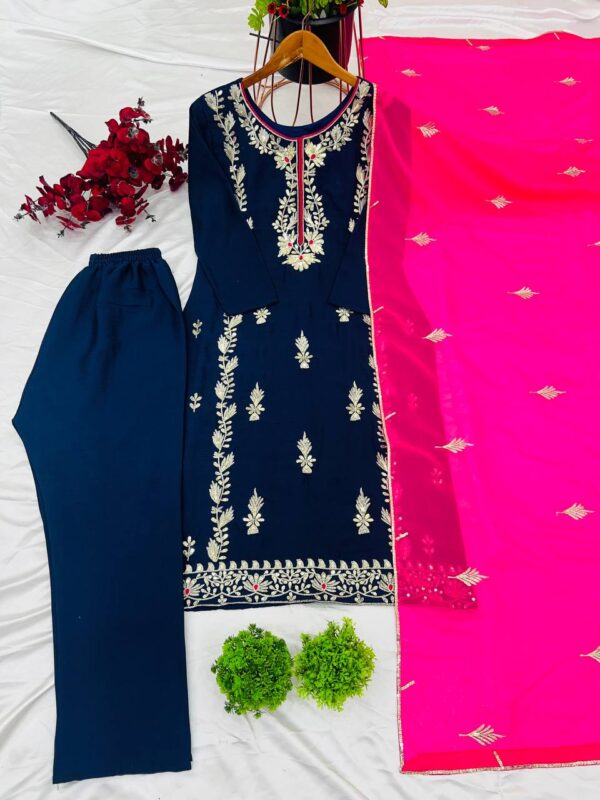 Party Wear Look Top-Dupatta and Fully Stiched Bottom - Image 6