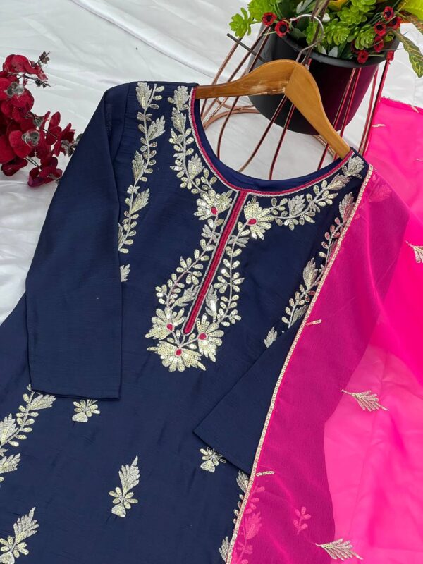 Party Wear Look Top-Dupatta and Fully Stiched Bottom - Image 7