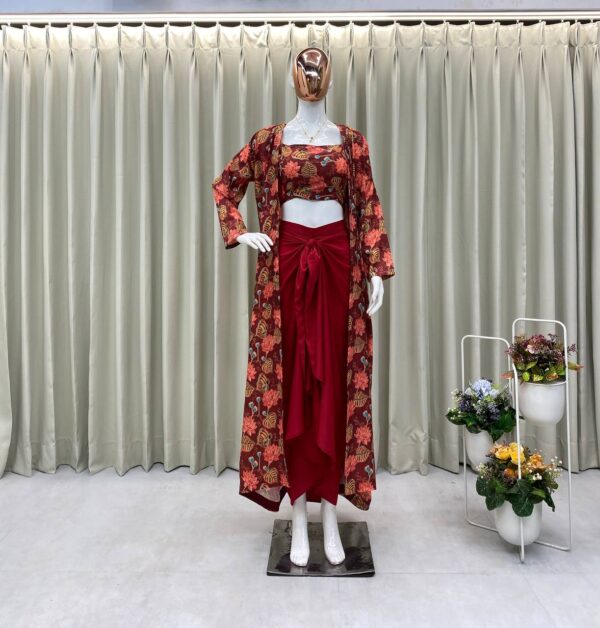 NEW THREE PIECE WESTERN OUTFIT FOR TRENDY WEDDING SEASON - Image 3