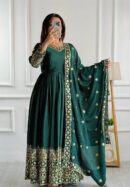 Gown-Pent Dupatta Set Fully Stitched Ready To Wear