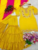 Top-Sarara and Dupatta Set Fully Stitched Ready To Wear