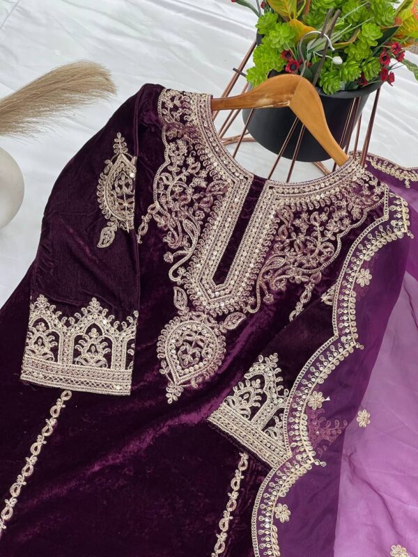 Party Wear Look Top-Dupatta and Fully Stiched Bottom - Image 3