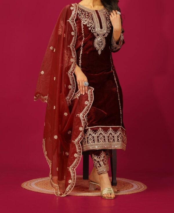 Party Wear Look Top-Dupatta and Fully Stiched Bottom - Image 5
