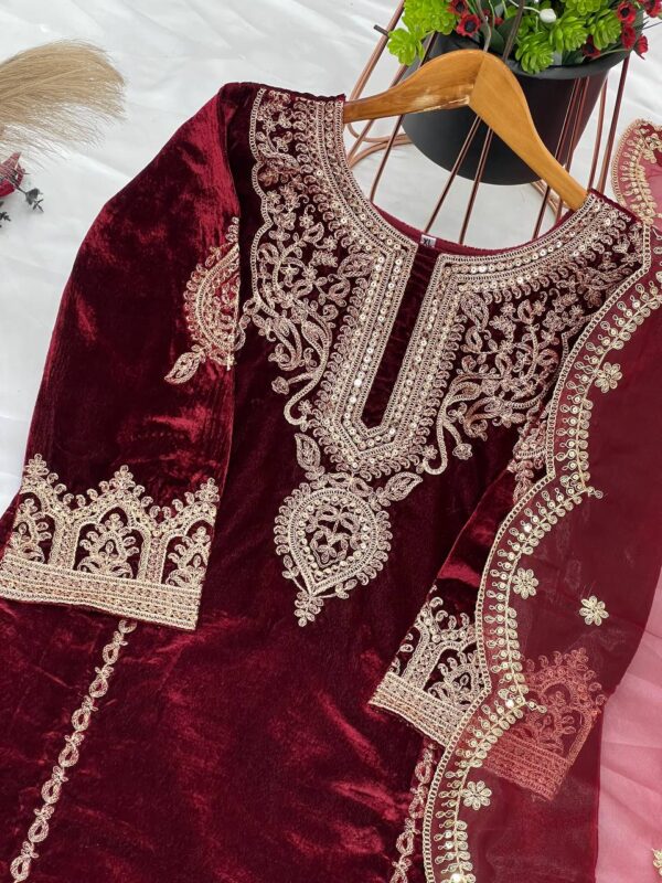Party Wear Look Top-Dupatta and Fully Stiched Bottom - Image 7