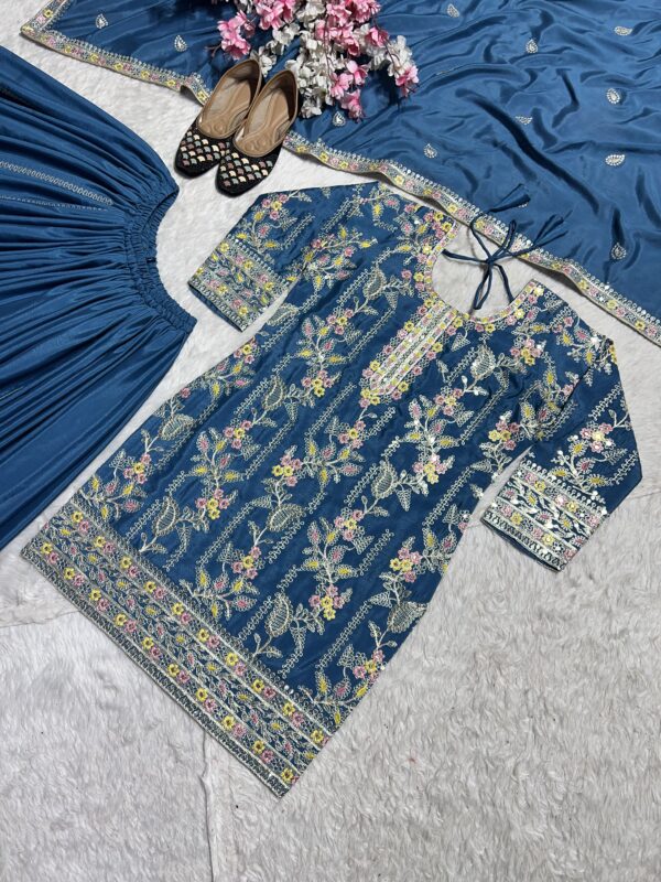 Pure Heavy Chinnon Silk Plazzo - Image 2
