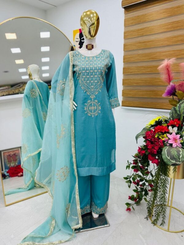 New Designer Party Top Sharara & Dupatta Set
