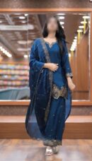 jimmy choo Silk And Heavy Embroidery Sequence Work Top-Bottom And Dupatta Set