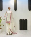 Kurta And Farshi Salwaar Set With  Dupatta With Sequence Embroidery Work