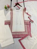 Kurta And Farshi Salwaar Set With  Dupatta With Sequence Embroidery Work