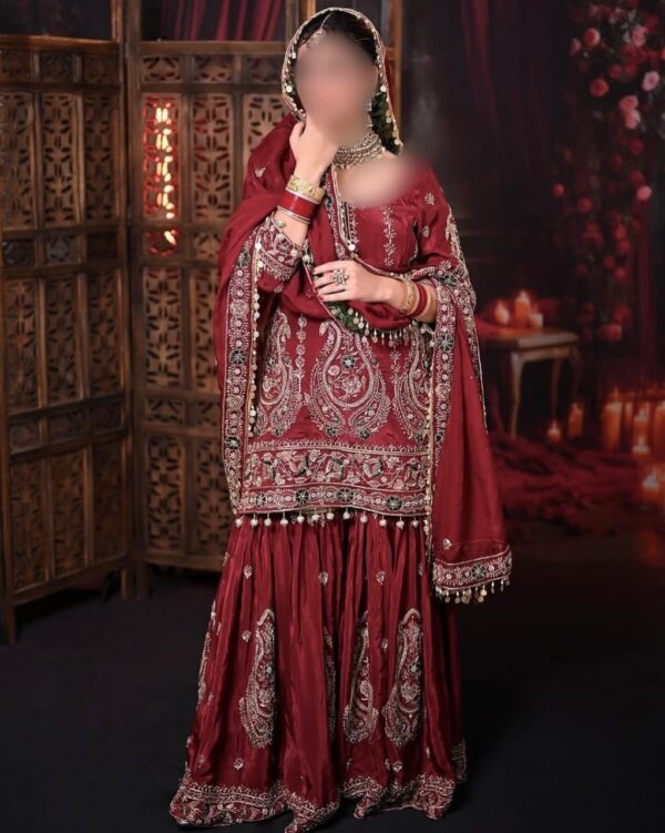 Heavy Faux Georgette Top Plazzo & Dupatta Set