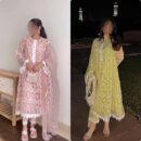 Soft Net Chine Work With Zipyo Less Fancy Top-pent Dupatta Set