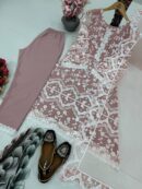 Soft Net Chine Work With Zipyo Less Fancy Top-pent Dupatta Set