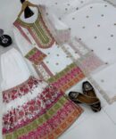 Heavy Faux Georgette With Embroidery Plazzo & Dupatte Set