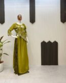 Indo-western Draped Side Plated Dhoti With Fancy Up And Down Top
